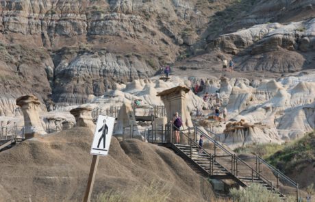 Hoodoos Trail, beautiful mountains near Drumheller.