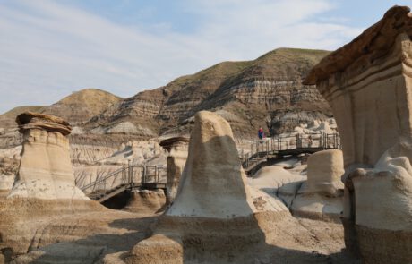 Hoodoos Trail, beautiful mountains near Drumheller.