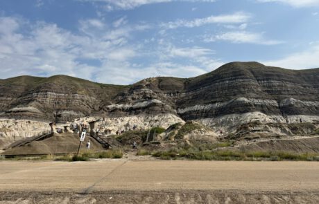 Hoodoos Trail, beautiful mountains near Drumheller.